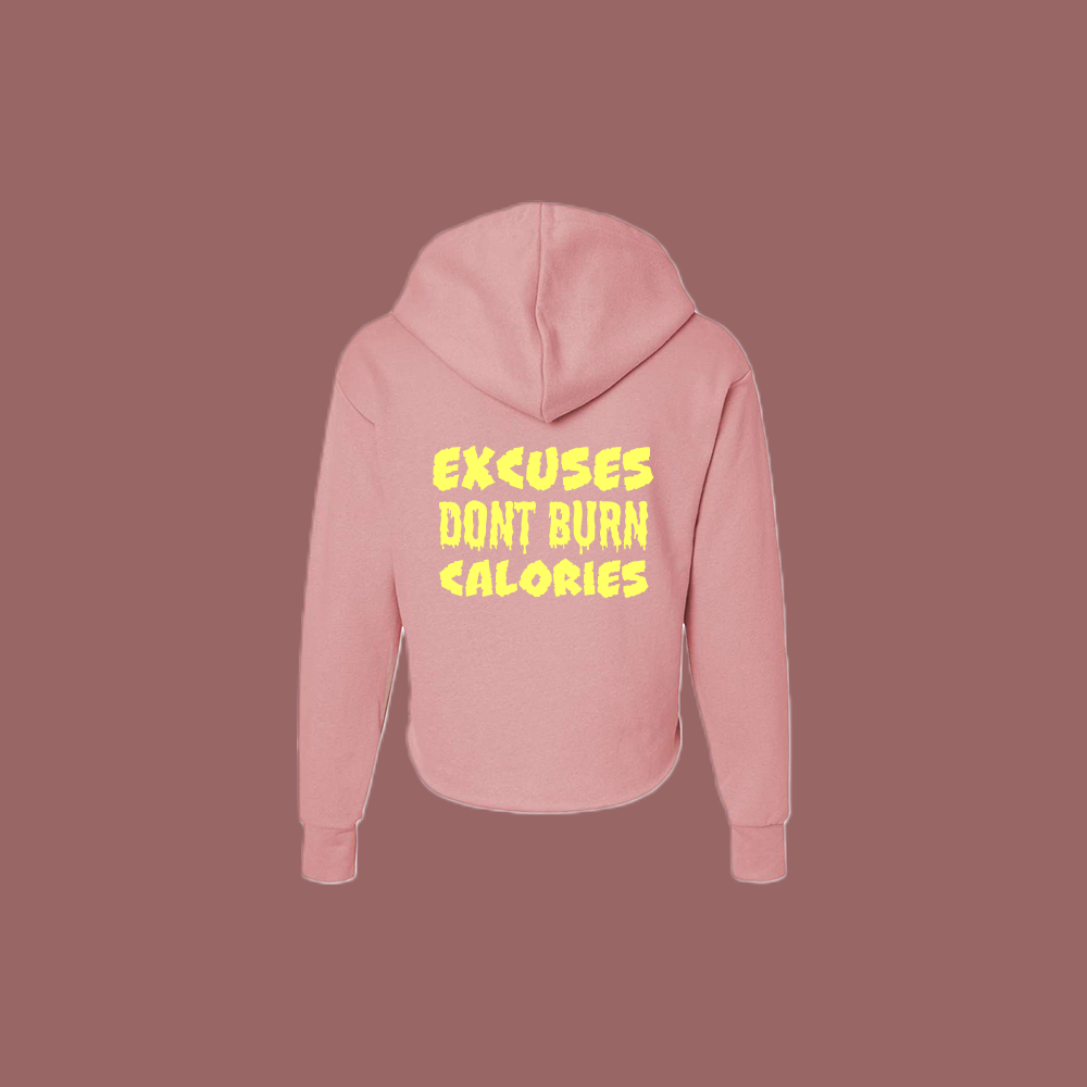 Pink Crop Hoodie