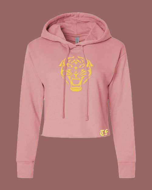 Pink Crop Hoodie