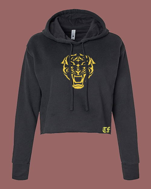 Black Crop Hoodie