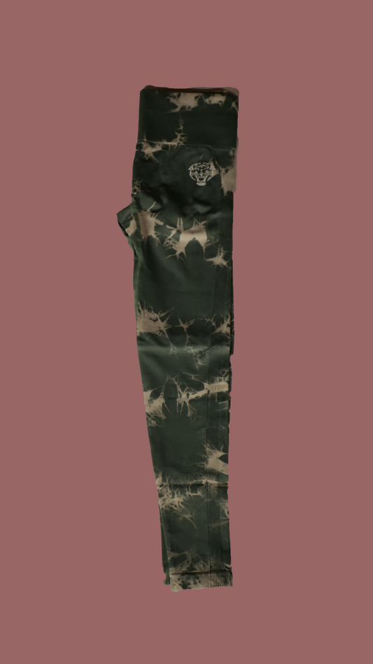 Forrest Green High Waisted Leggings