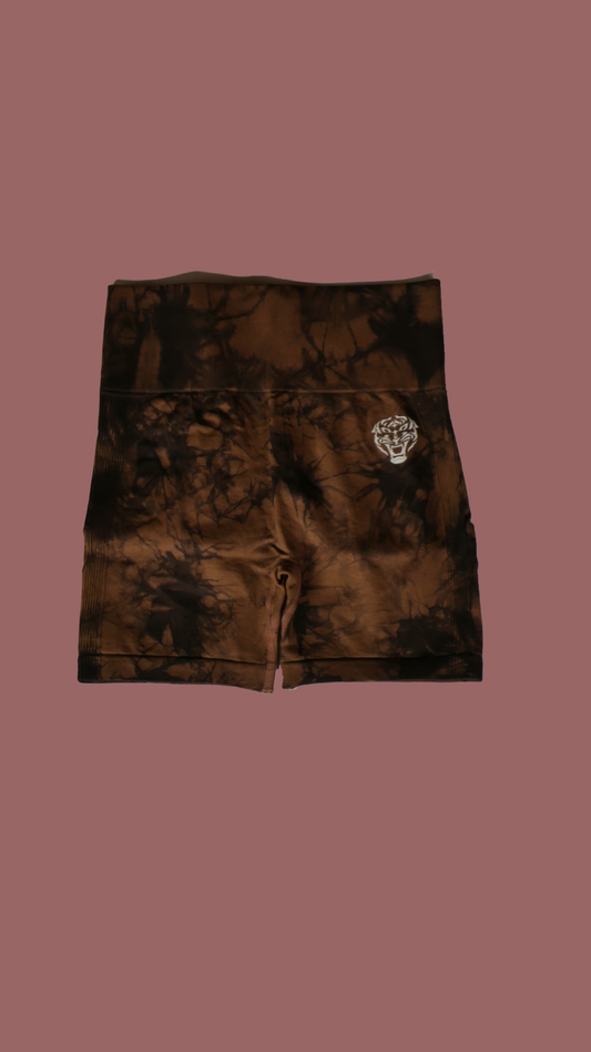 Brown High waisted Shorts