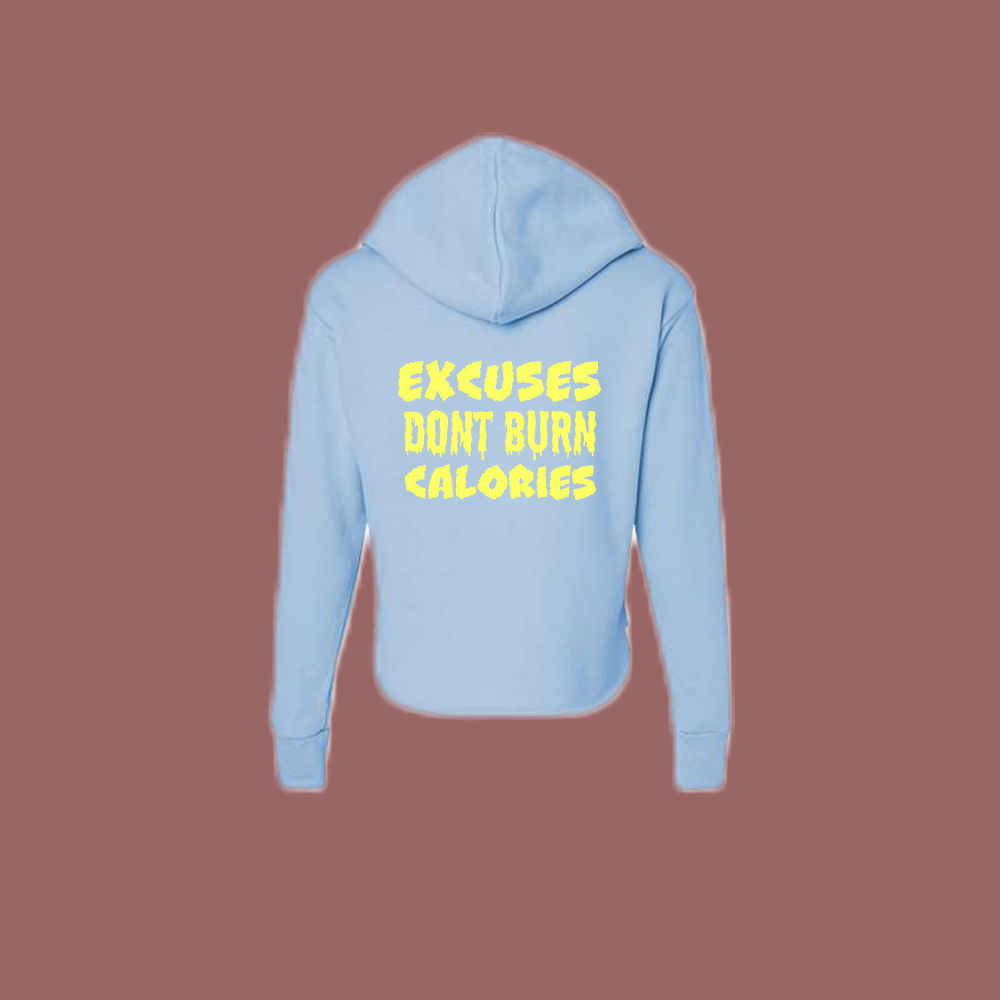 Light Blue Crop Hoodie