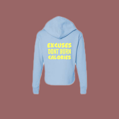 Light Blue Crop Hoodie